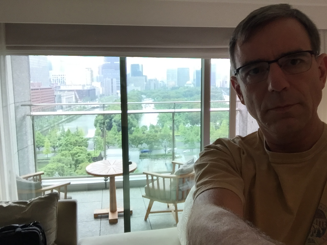 uitzicht op het balkon en de stad